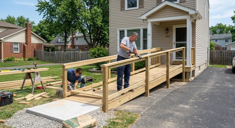 Deck Ramp Installation in Conroe, TX
