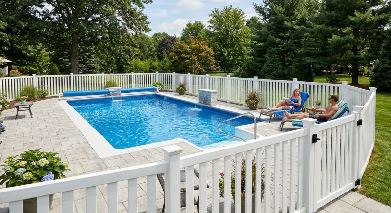 Vinyl Pool Fence Installation in Pearland, TX